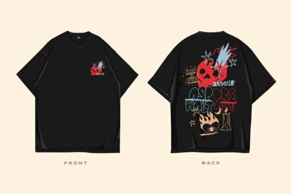 Asphalt Dream: Urban Graffiti Graphics & T-Shirt Designs