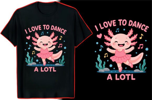 Axolotl Graphics for T-Shirt Designs