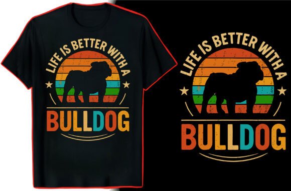 Bulldog Graphic Design for T-Shirt Designs