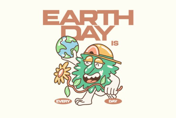 Earth Day Graphics for T-Shirt Designs