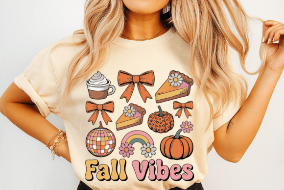 Fall Vibes Autumn Graphic Element for T-Shirt Designs