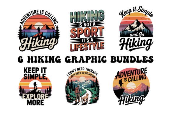 Hiking Graphics for T-Shirt Designs