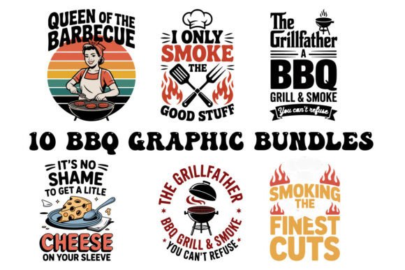 Review: 10 Funny BBQ Quote Bundles Graphic