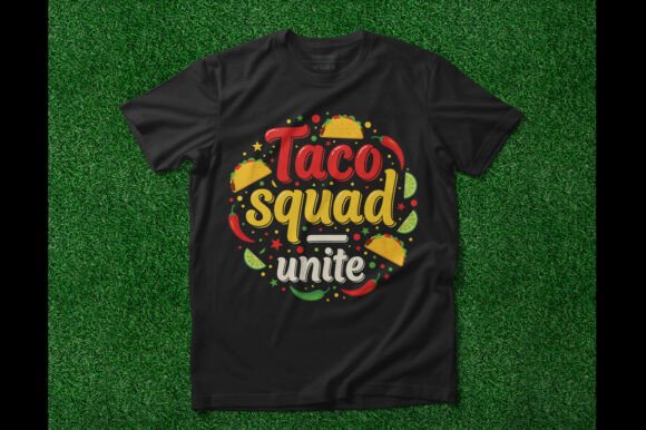 Taco Squad Unite: Graphics for T-Shirt Designs