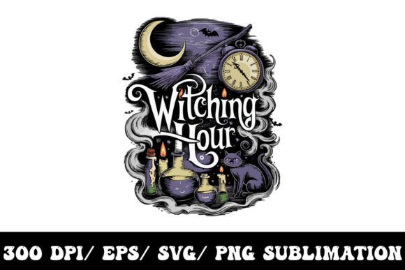 Witching Hour Graphics for T-Shirt Designs